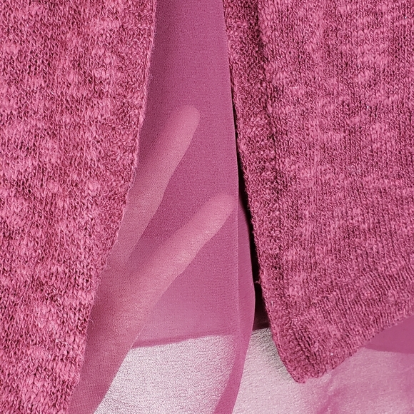 Lucky Brand Cranberry Sweater Top - Picture 6 of 7